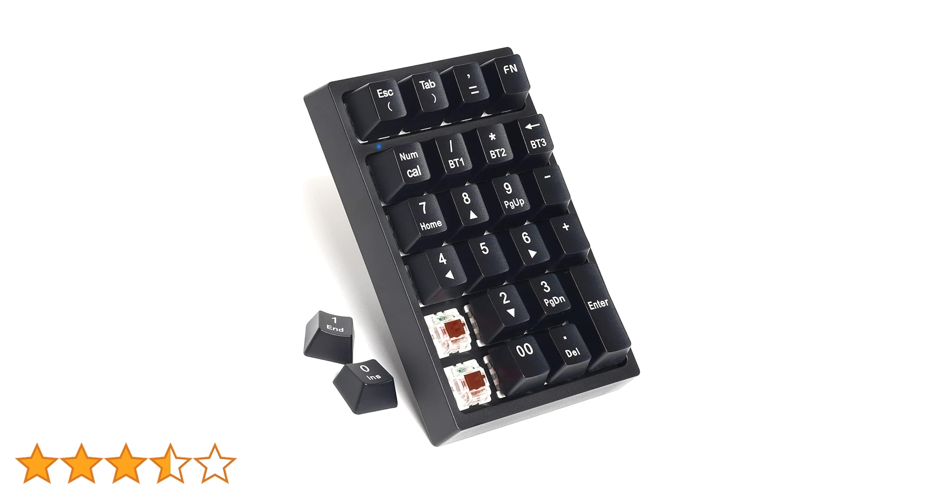 Amazon.co.jp: Bluetooth5.0+有線 テンキー KcBlueJP メカニカル式